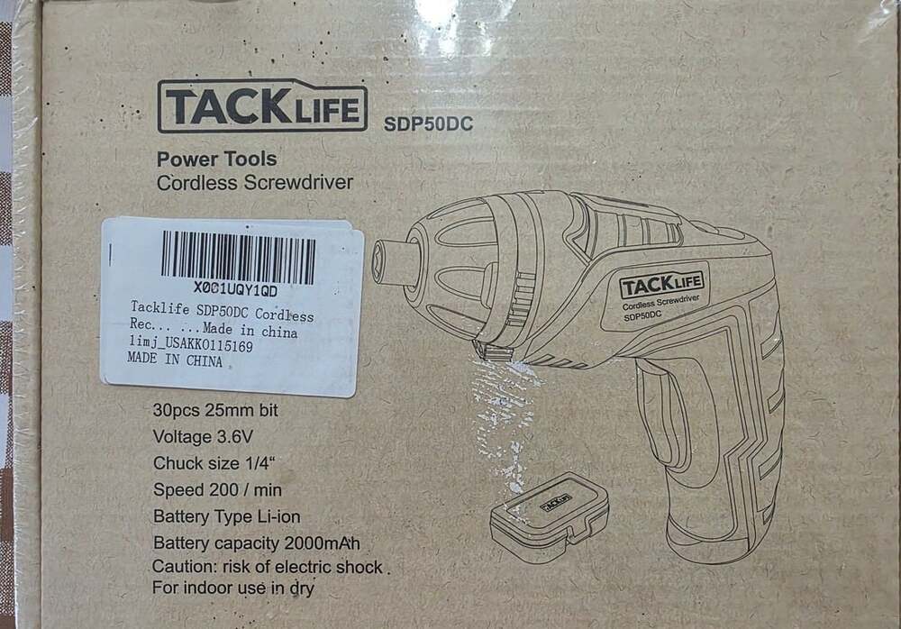 Tacklife SDP50DC Cordless Screwdriver Power Tool New